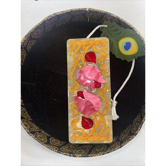 Erstwilder Brooch - Flower And Thorn - Art Nouveau Brooch. NIB. - Picture 2 of 5